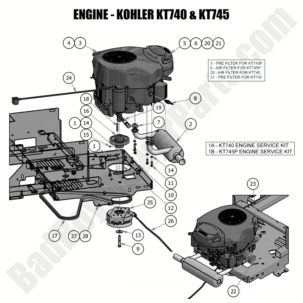 2019 ZT Elite Engine - Kohler KT740 & KT745